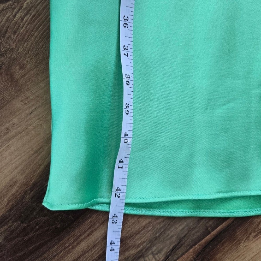Zara Mint Green Satin Midi Slip Camisole Dress Backless Strappy Womens S Chic - Picture 12 of 16